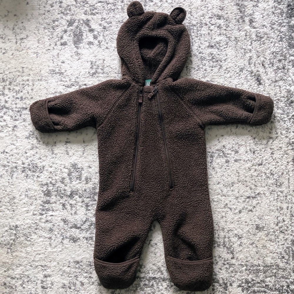 L.L.Bean Hi-Loft Fleece Winter Coveralls 6-12 mo